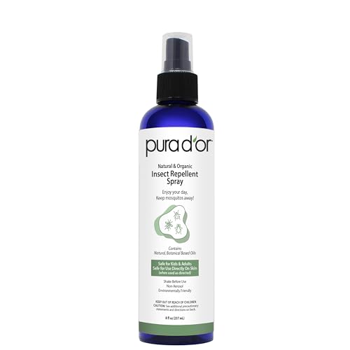 DEET-Free Organic Insect Repellent Spray for Outdoors - 8oz