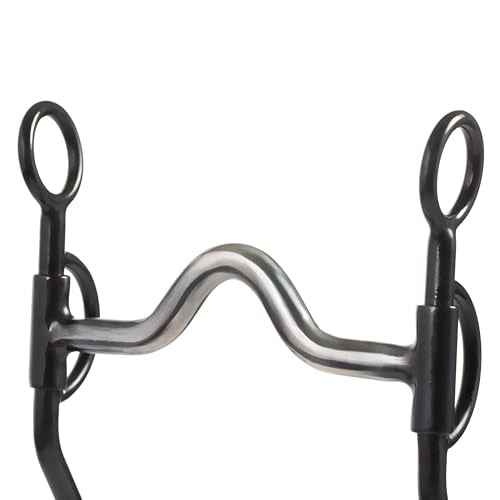 Weaver Leather Professional Thin Style Shank Bit Black, 7In Cheek
