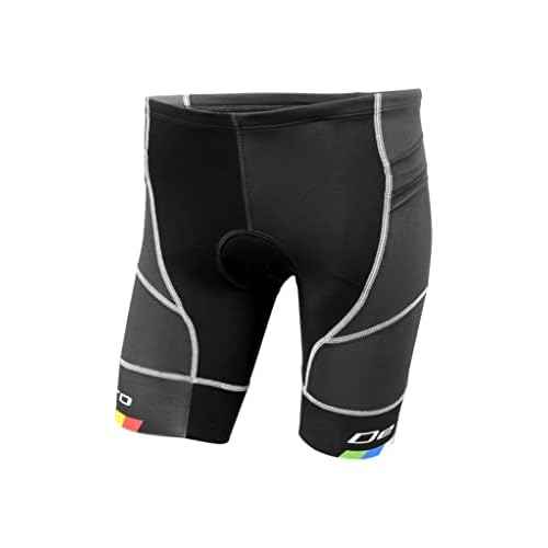 De Soto Men¡¯s Riviera Tri Short with 7mm Integrated Pad, Compressive Race Fit, Pockets, for Endurance Triathlon