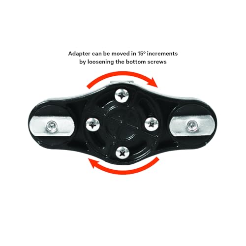 YakAttack Zero Play LockNLoad Track Mount & Rail Adapter | Heavy Duty Kayak Mounting Base for Fish Finders, Rod Holders & Accessories | Keep Kayak Fishing Accessories Secure | Made in USA