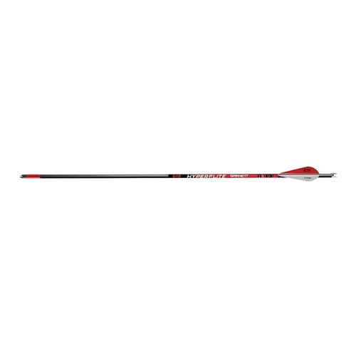 Barnett 20" Hyperflite Crossbow Arrows, Precision Hunting Bolts for Barnett Hyper Series Crossbows, with Red & White Heat Vanes, 3-Pack