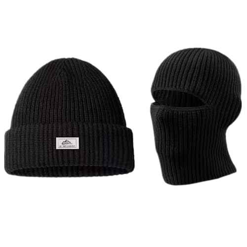 Skull Cap 2 in 1 Balaclava Ski Mask Winter Balaclava Mask Warm Face Mask and Beanie Hats for Men Women