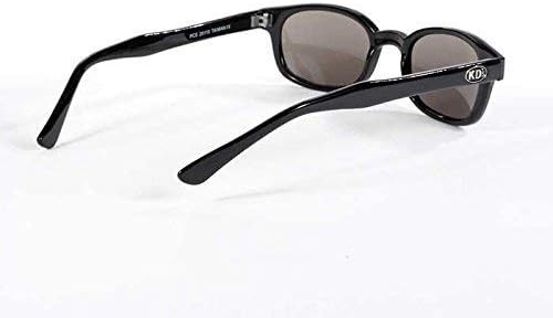 Unisex Biker Sunglasses - X-KD Silver & Smoked Lens, One Size - Stylish & Durable