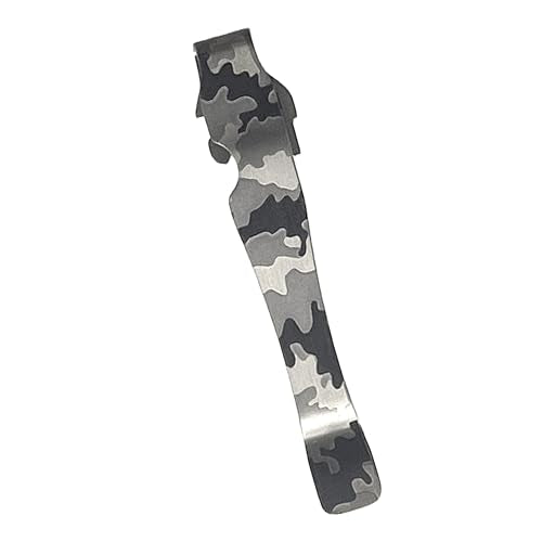 Donk! Pocket Clip Compatible with Wave, Wave Plus+, Surge & Charge AL, ALX, Ti, XTi - Titanium TC4 - Custom Designs - Quick Release - Extra Carry Options - Camo