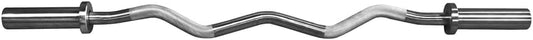 Fitvids Olympic Super Curl Barbell Curl Bar, 48 inch