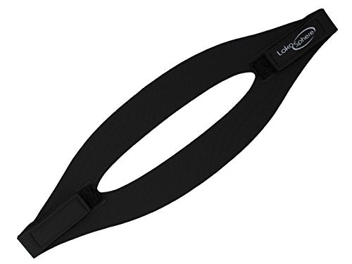 Girls Lacrosse Goggle Strap - Universal Fit, Black, Adjustable Neoprene