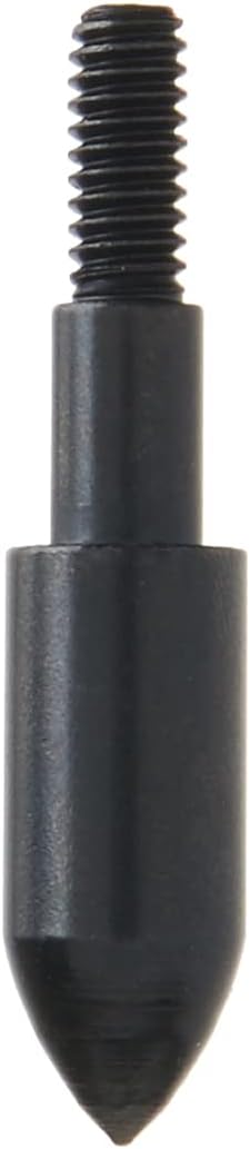 Allen Company Archery Bullet Points - Soft Arrow Tips for Target Practice - Screw-On Design - Reduces Wear and Tear on Targets - Multiple Sizes/Grain - 12-Pack - Black