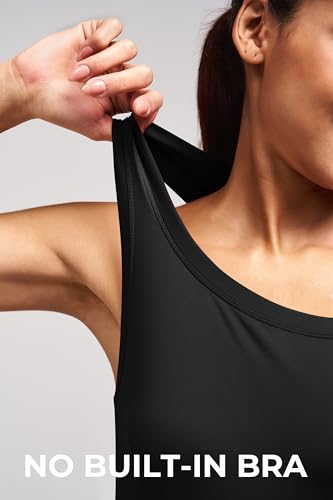 Alaroo Women's Workout Tank Top Racerback Activewear Small Black