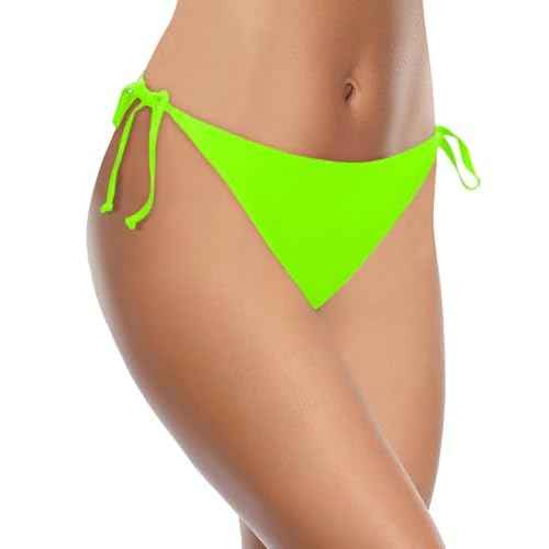 Holipick Bikini Bottoms for Women String Bathing Suit Bottom with Moderate Coverage Low Waist Swim Bottom