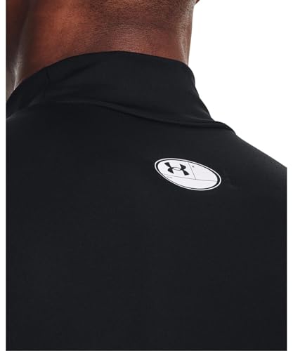Under Armour Men's ColdGear Compression Mock Small Black White