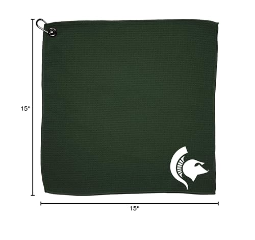 Team Golf NCAA Florida Gators Microfiber Golf Towel 15x15 Multicolor - Michigan State Spartans Variation