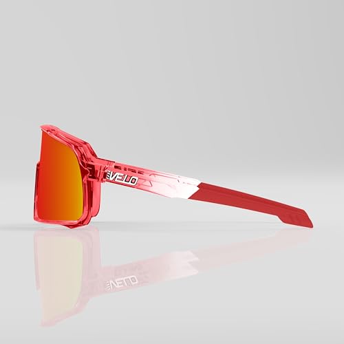 VELO Shades Changeup – Phantom – Baseball/Softball Sunglasses – By Jax at The Bullpen Training (Red Lava, Large Adult)