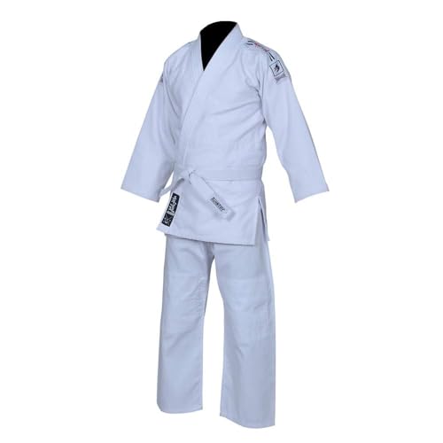 Black Tiger Judo Gi Uniform 450g Cotton Grain Cloth with Free Belt