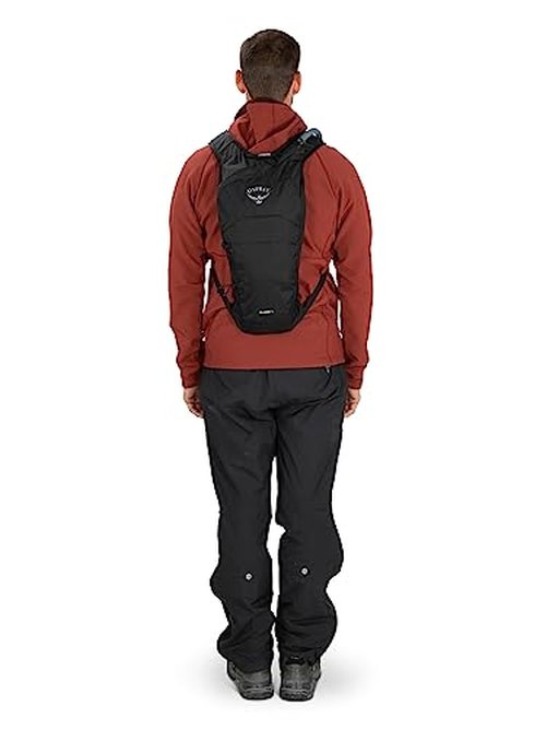 Osprey Glade 5L Ski and Snowboard Backpack with Hydraulics Water Reservoir, Black