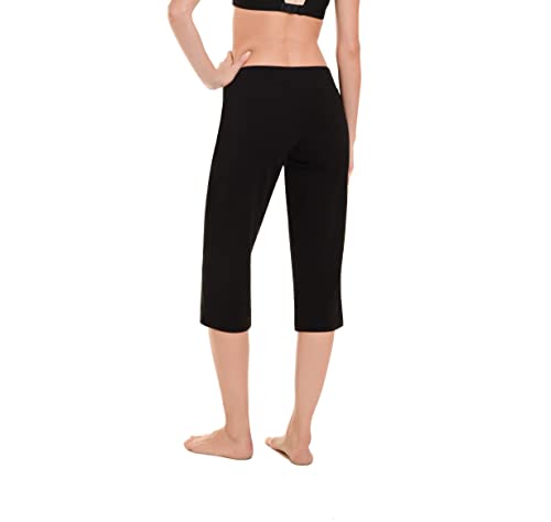 Danskin Women's Sleek Fit Yoga Crop Pants - Large Black