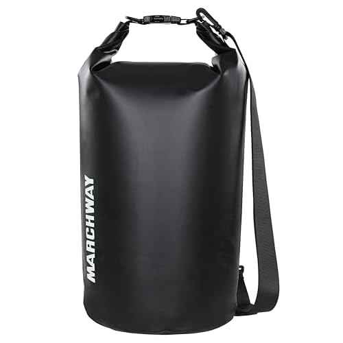 MARCHWAY Floating Waterproof Dry Bag Backpack 5L/10L/20L/30L/40L, Roll Top Sack Keeps Gear Dry for Kayaking, Rafting, Boating, Swimming, Camping, Hiking, Beach, Fishing