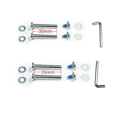 F-ber Suitcase & Inline Skate Wheel Replacement Kit 64mm OD with 30 & 35mm Axles - Variation of OD:64 W:18 ID:6
