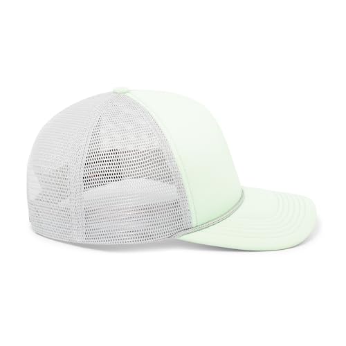Unisex Pacific Headwear Foamie Fresh Trucker Cap - Mint & Silver, One Size