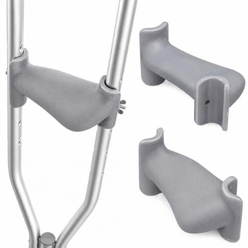 Ergo Grip Ergonomic Crutch Hand Grips - Gray, Comfortable Support