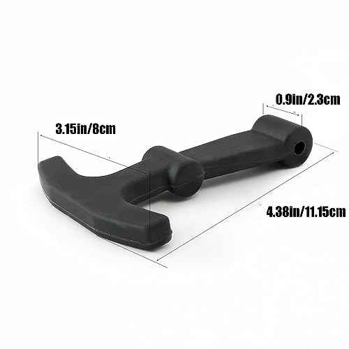 Replacement Lid Latches Compatible with Yeti Tundra & Roadie Cooler and Other Related CoolersDurable Rubber T-Latch Design, 2 Pack,Black