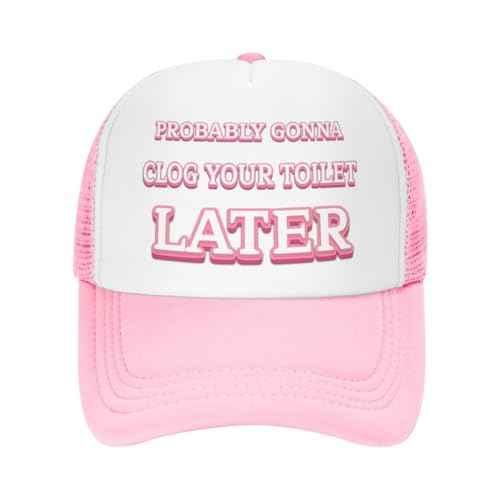 Funny Trucker Hats-Lightweight and Breathable Polyester Mesh Baseball Cap, Adjustable Fit Fishing Black Hat