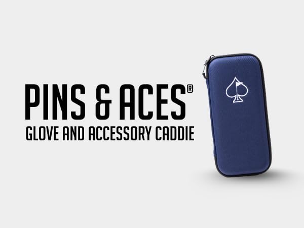 Pins & Aces Golf Glove and Accessory Caddie Black - Organizer & Carrying Case