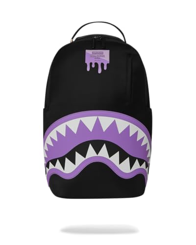 Sprayground Shark Central Purple Backpack with Laptop & Organizer