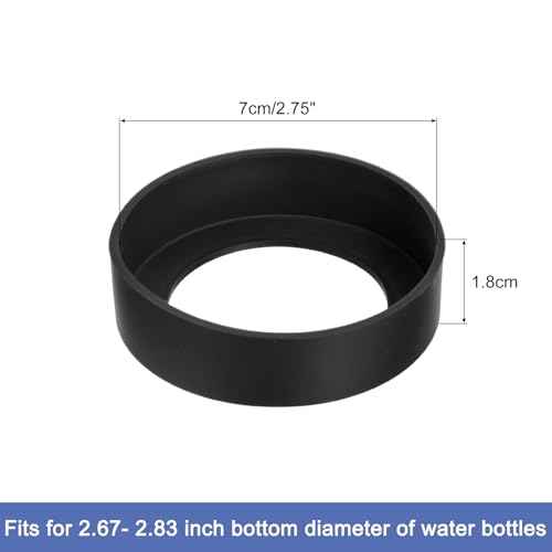 uxcell Water Bottle Boot, Protective Silicone Boot Sleeve Non Slip Bottom Cover Bumper for Water Bottles Mug Tumbler