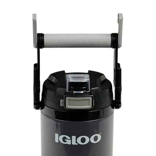Igloo Rival Fusion 54OZ Insulated Water Jug, Large Water Bottle, Sports Water Jug, Grey