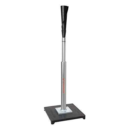 Champro Brute 2 Batting Tee with Ultra-Flexible Rubber Top and Weighted Base: Professional Grade Adjustable Batting Tee for Baseball and Softball
