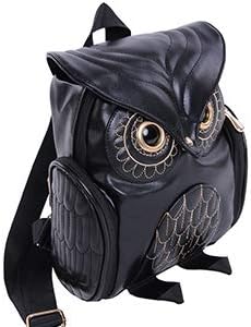 WYSBAOSHU Fashion Owl Backpack Women Pu Leather Mini Bag