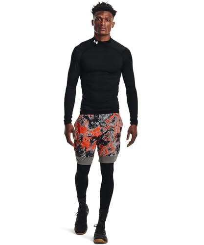 Under Armour Men's ColdGear Compression Mock Small Black White