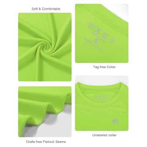 Boys UPF 50+ Swim Shirt Long Sleeve, 1 or 2 Pack UV Sun Protection Rash Guard, Youth Kids SPF Water Shirts for Beach Surf