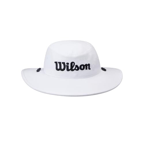 Golf Sun Hat with UV Protection - Lightweight White and Black