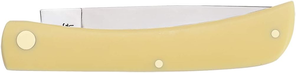 Case WR XX Pocket Knife Yellow Synthetic Sod Buster Item #038 - (3138 Cv) - Length Closed: 4 5/8 Inches