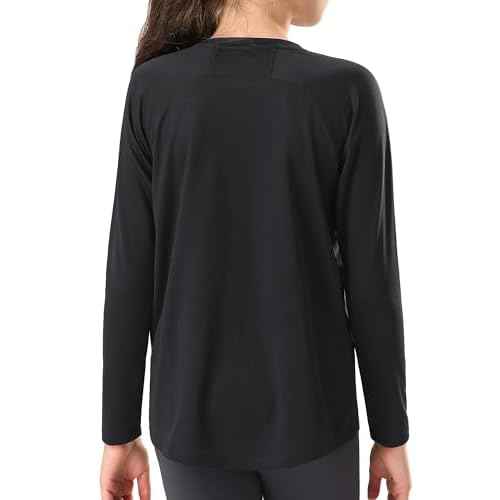 Stelle Youth Girls Athletic Performance Long Sleeve Shirts V Neck Moisture Wicking Base Layer Undershirt