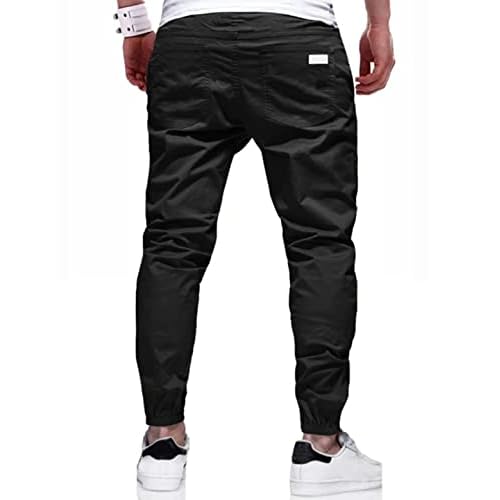 Men Joggers Chino Cargo Pants Hiking Outdoor Recreation Pants Twill Fitness Track Jogging Pants Casual Cotton Pants