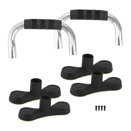 Steel Push Up Handles for Floor - Portable Incline Workout Stands with Non-Slip Grip