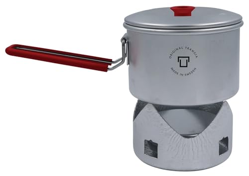 Trangia Micro Light Ultralite Compact Gel Stove | Perfect for Solo Camping | Includes T-Cup w/Lid
