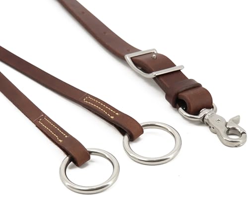 Western Leather Horse Training Fork with Girth Attachment 1x28 Inches