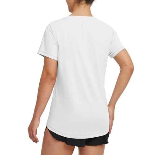 baleaf Women's Running Shirts Short Sleeve Workout Athletic Tops Moisture Wicking Quick Dry Exercise Hiking UV Sun Shirt
