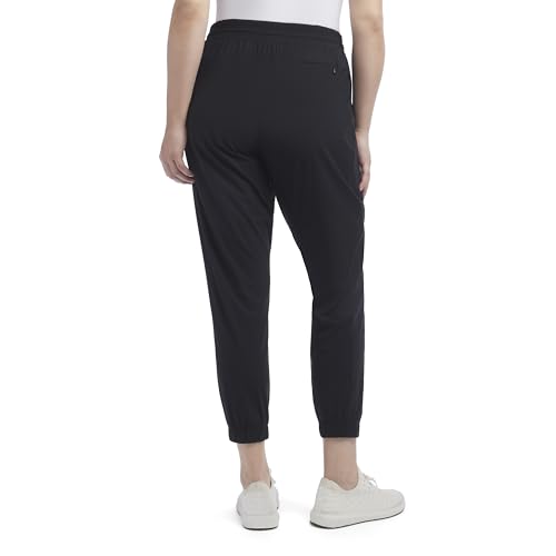 Jockey Women's Infinity Red Eye Jogger Sweatpants Large Deep Black - Comfortable Activewear