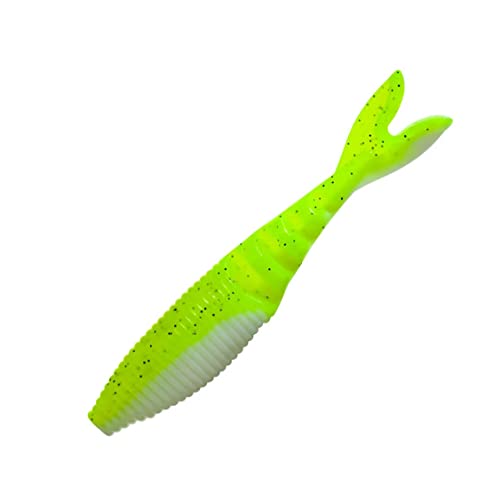 Gary Yamamoto Zako Swimbait - Chartreuse Shad 6 Pack, 4 Inches