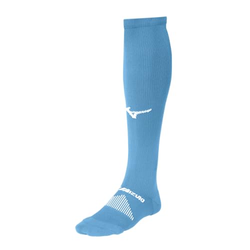 Mizuno Men's OTC Performance Crew Socks - Light Blue Small