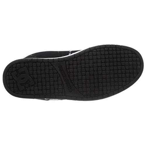 DC Men's Court Graffik Skateboarding Shoe, Black, 9 D US