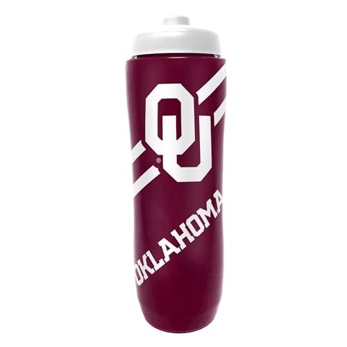 Party Animal NCAA 32 oz Squeeze Water Bottle - Oklahoma Sooners