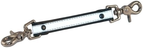 Boston Leather 5425 Reflective Anti-Sway Strap for Firefighter's Radio Strap. Plain Black Leather