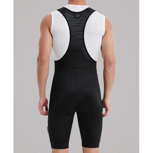 qualidyne Men's Cycling Bib Shorts 4D Padded Breathable Road Bike Bibs Biking Bicycle Shorts
