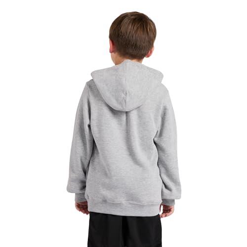 Messi Boys' Long Sleeve Hoodie Sweatshirt Heather Grey 10-12