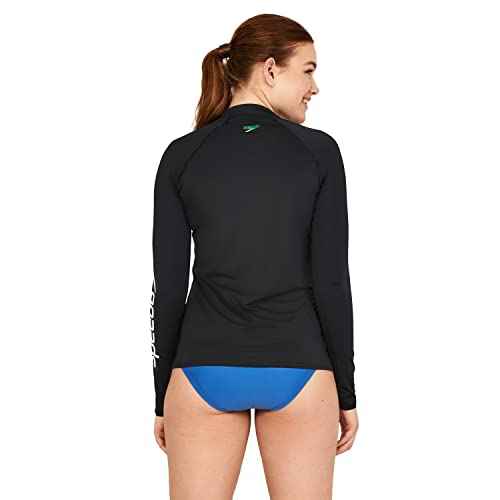 Speedo Women's Precision Pleat Zip Rashguard